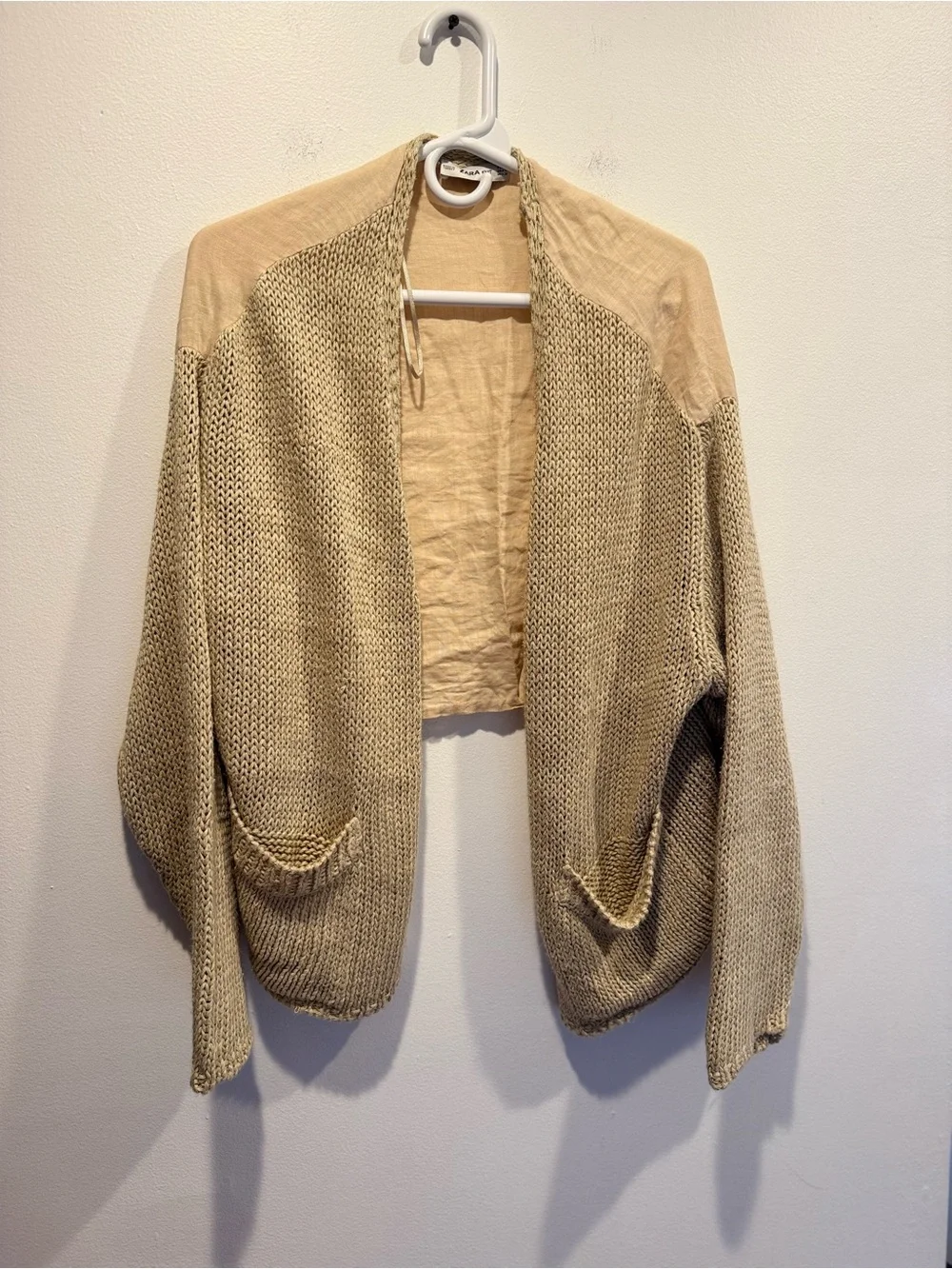 Zara Linen Open-Front Women’s Cardigan Sweater